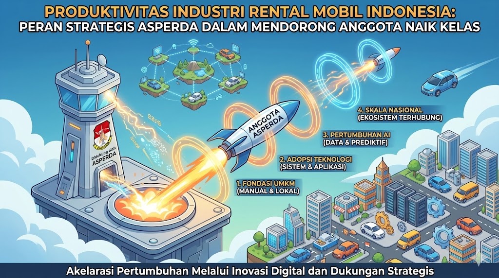 produktivitas industri rental mobil Indonesia
